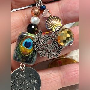 purse jewelry-bag clip 🦚mum charm,for mum-inspirational